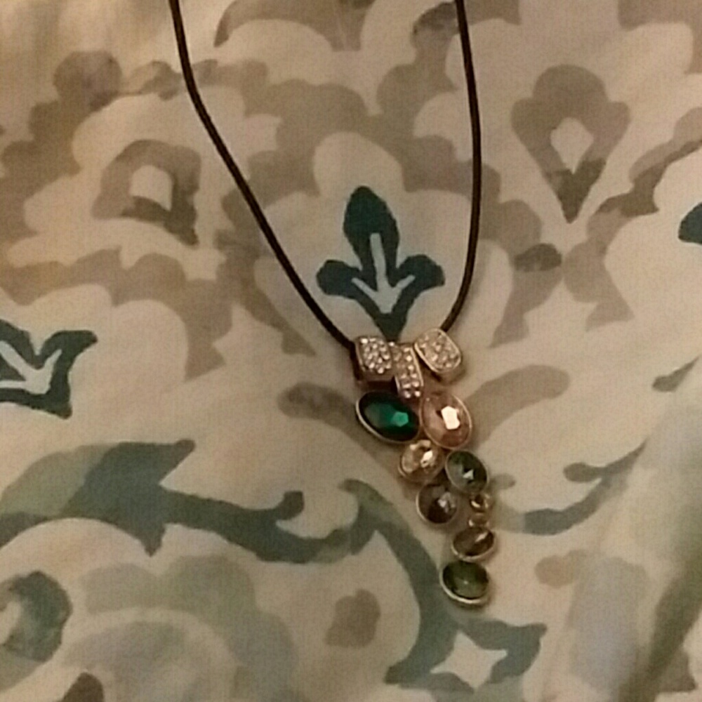 Euc Crystal Statement Neckless - image 1